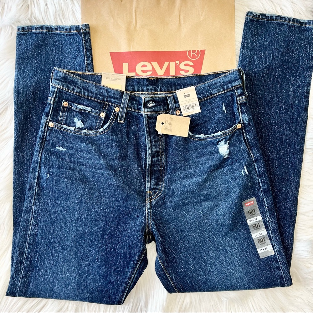VINTAGE 501 HIGHRISE SKINNY WOMEN'S JEANS SIZE 33X32